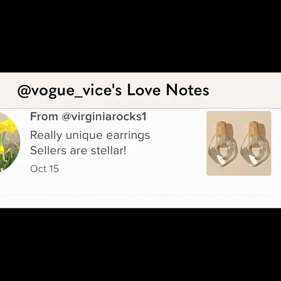 Last pair! ⭐️ Anthro geometric hoop earrings - Picture 5 of 7